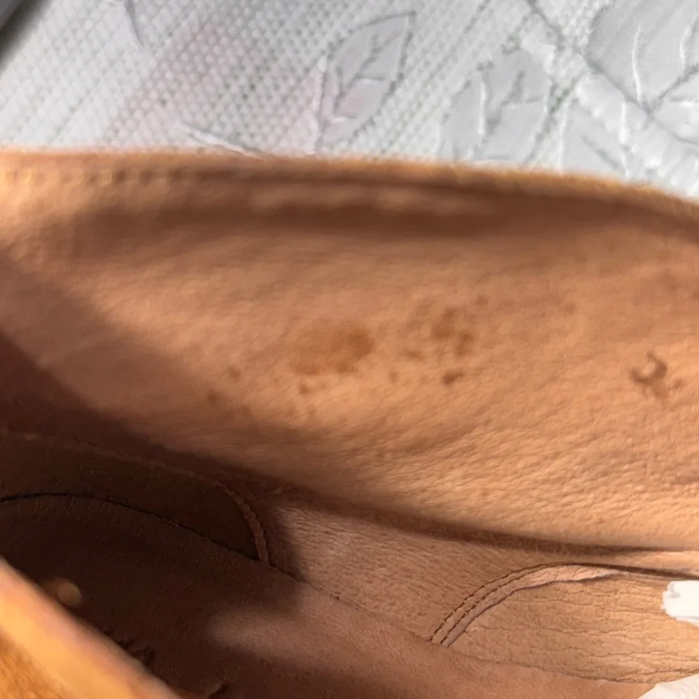 Madewell Suede Lace-Up Boots Women’s 6M – Camel Brown